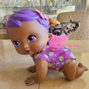 My Garden Baby Giggle & Crawl Baby Butterfly Doll 30cm 20 Sounds and‎ Wings